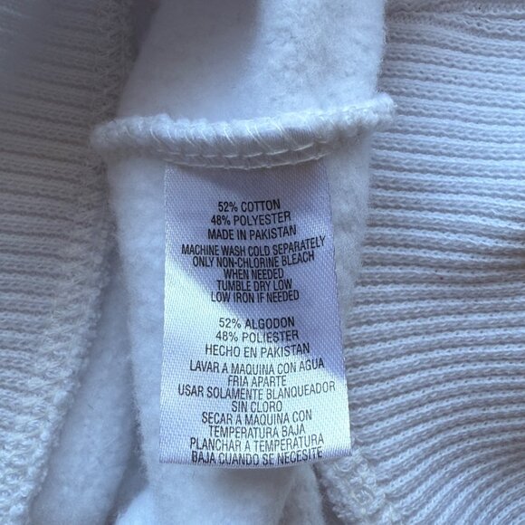 Pacific & Co Graphic White Sweatshirt Cotton Blend Unisex Crewneck Size X-Large - Picture 4 of 6